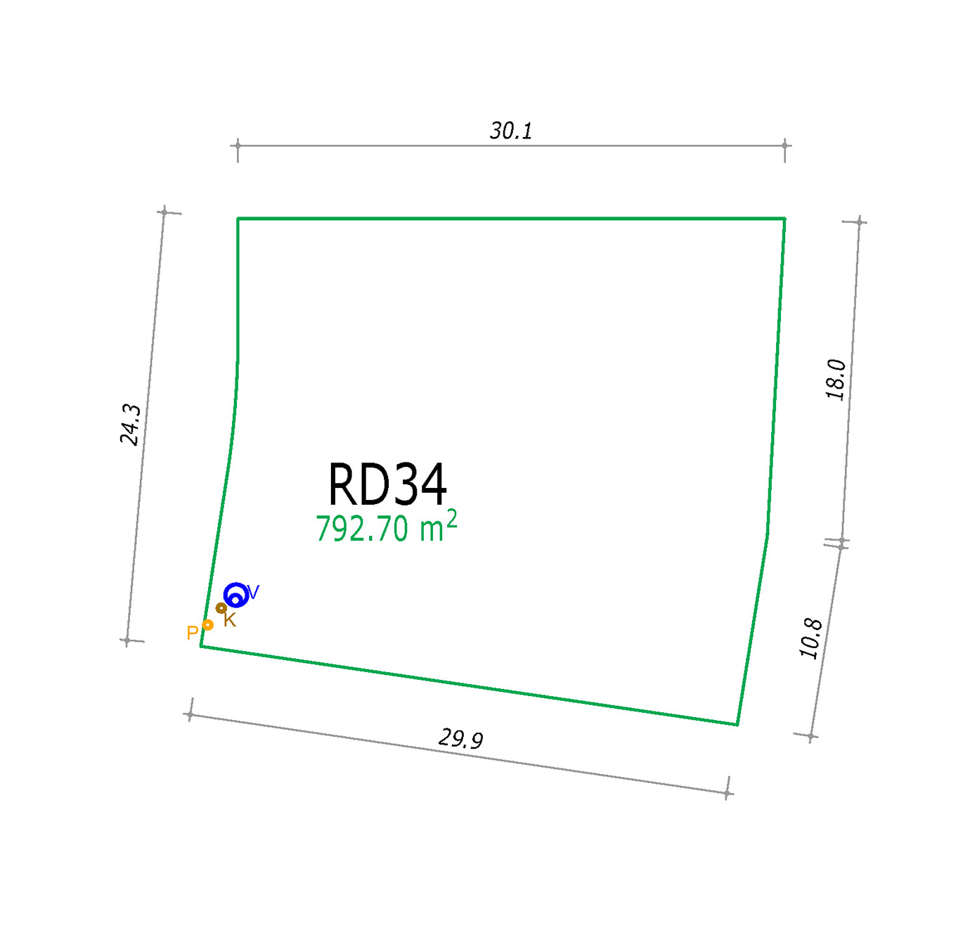 Pozemek RD 34