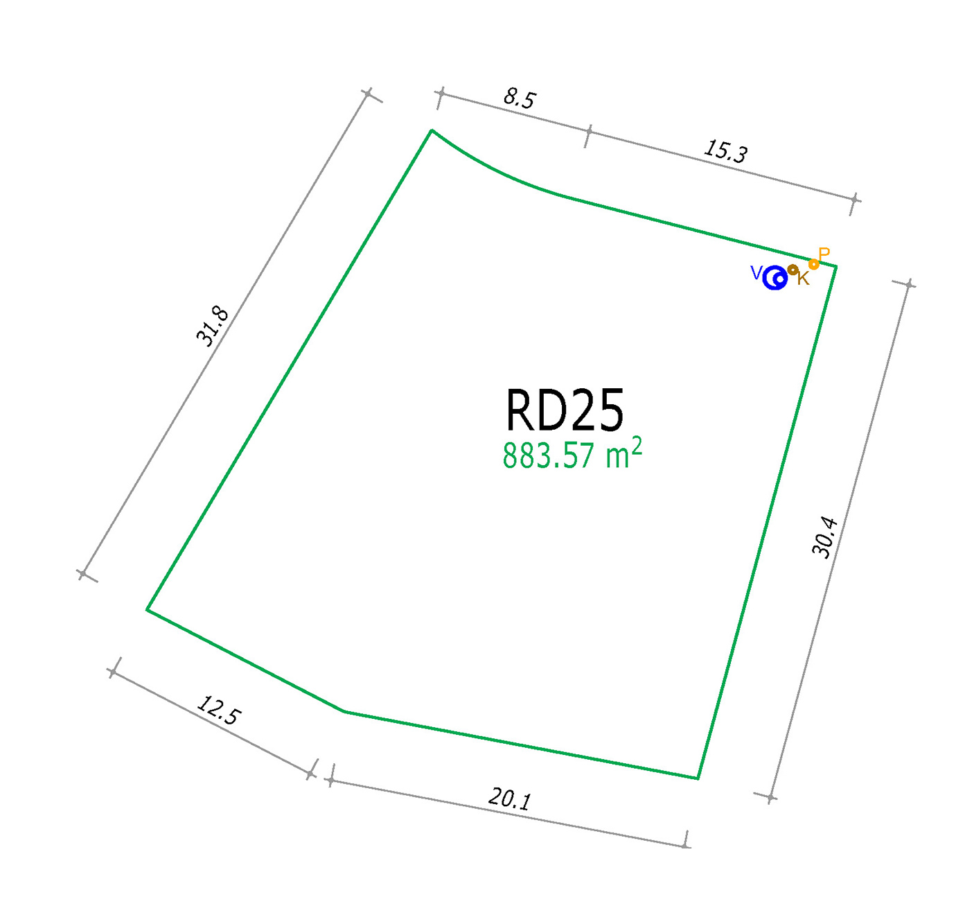 Pozemek RD 25